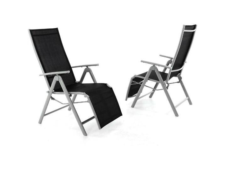 VCM, Gartenstühle, 2er Set Gartenliege Sonnenliege Liegestuhl Relaxliege Garten schwarz VCM, Gartenstühle, 2er Set Gartenliege Sonnenliege Liegestuhl Relaxliege Garten schwarz von VCM