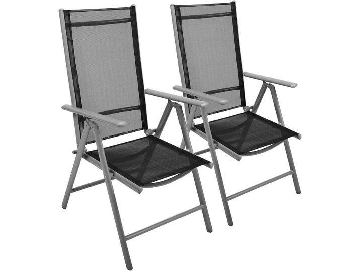 VCM, Gartenstühle, 2er Set Klappstuhl schwarz Klappsessel Gartenstuhl Campingstuhl Liegestuhl VCM, Gartenstühle, 2er Set Klappstuhl schwarz Klappsessel Gartenstuhl Campingstuhl Liegestuhl von VCM