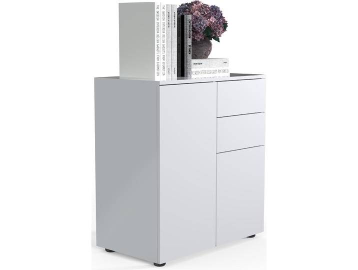 VCM, Kommode + Sideboard, Holz Kommode Sideboard Highboard Anrichte Schrank Vandol 2 Schublade Drehtüren (70 x 39 x 77 cm) von VCM