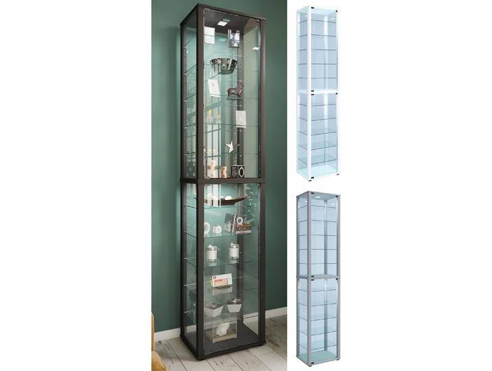VCM, Vitrine + Buffetschrank, Sammel Stand Vitrine Holz Glas Kavis XXL (50 x 30 cm) von VCM
