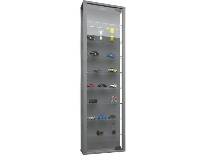 VCM, Vitrine + Buffetschrank, Sammel Wandvitrine Holz Glas Stando Maxi (33 x 18 x 115 cm) von VCM