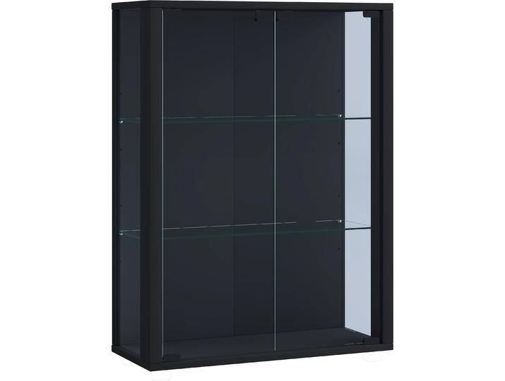 VCM, Vitrine + Buffetschrank, Sammel Wandvitrine Holz Glas Udina (60 x 25 x 80 cm) von VCM