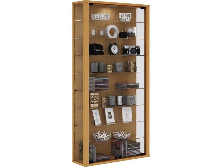 VCM, Vitrine + Buffetschrank, Sammel Wandvitrine Holz Glas Vitrosa Maxi (59 x 18 x 114 cm) von VCM