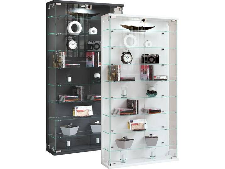 VCM, Vitrine + Buffetschrank, Wandvitrine Glasvitrine Relas L (59 x 17 x 114 cm) von VCM