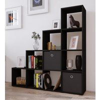 10er-Treppenregal "Napoli", Schwarz 10er-Treppenregal "Napoli", Schwarz von VCM