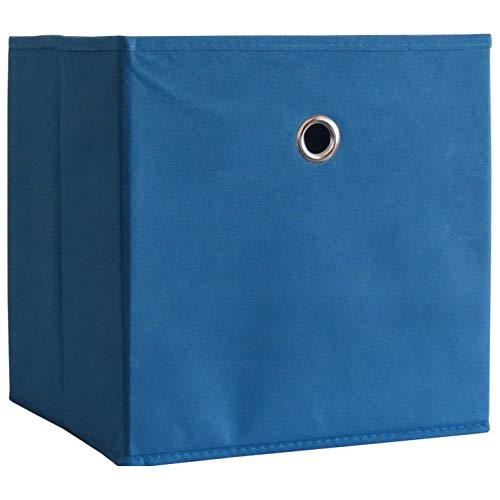 VCM 2er Set Faltbox Klappbox Stoff Kiste Faltschachtel Regalbox Aufbewahrung Boxas Blau von VCM