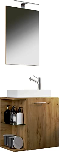 3-TLG Set | Waschplatz für Gäste WC | Gästebad | Waschtisch Toilette | Badezimmer Set - Hausa SP von VCM