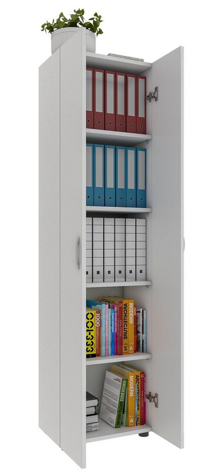 VCM Aktenschrank Büroschrank Bücher Ordner Aktenschrank Ulas 5fach von VCM