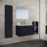 VCM Badmöbel-Set, Breite Waschtisch: 80 cm - schwarz VCM Badmöbel-Set, Breite Waschtisch: 80 cm - schwarz von VCM