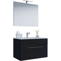 VCM Badmöbel-Set »Badinos«, 3-teilig, mit Spiegel - schwarz VCM Badmöbel-Set »Badinos«, 3-teilig, mit Spiegel - schwarz von VCM