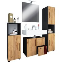 VCM Badmöbel-Set »Flandu«, 4-tlg., anthrazit, anthrazit - grau VCM Badmöbel-Set »Flandu«, 4-tlg., anthrazit, anthrazit - grau von VCM