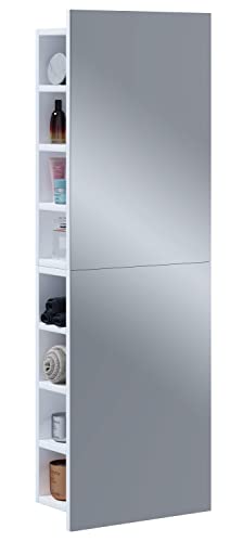 VCM Badschrank zeitlos | Maße ca. H. 118 x B. 40 x T. 15 cm | ausreichend Stauraum | Spiegelschrank - Flandu XL VCM Badschrank zeitlos | Maße ca. H. 118 x B. 40 x T. 15 cm | ausreichend Stauraum | Spiegelschrank - Flandu XL von VCM