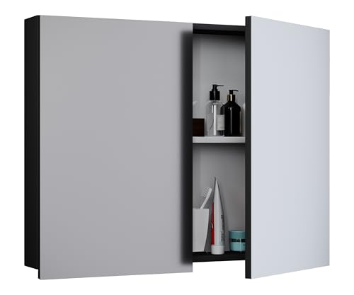 VCM Badschrank zeitlos | Maße ca. H. 59 x B. 60 x T. 12 cm | Zwei Drehtüren | Spiegelschrank - Badinos 59 x 60 cm VCM Badschrank zeitlos | Maße ca. H. 59 x B. 60 x T. 12 cm | Zwei Drehtüren | Spiegelschrank - Badinos 59 x 60 cm von VCM