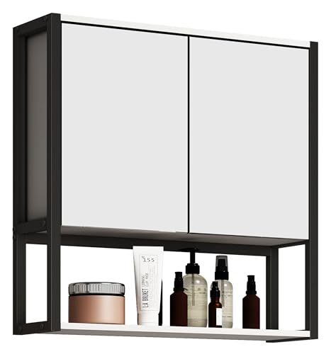 VCM Badschrank zeitlos | Maße ca. H. 60 x B. 60 x T. 17 cm | ausreichend Stauraum | Spiegelschrank - Edino 60 x 60 cm VCM Badschrank zeitlos | Maße ca. H. 60 x B. 60 x T. 17 cm | ausreichend Stauraum | Spiegelschrank - Edino 60 x 60 cm von VCM