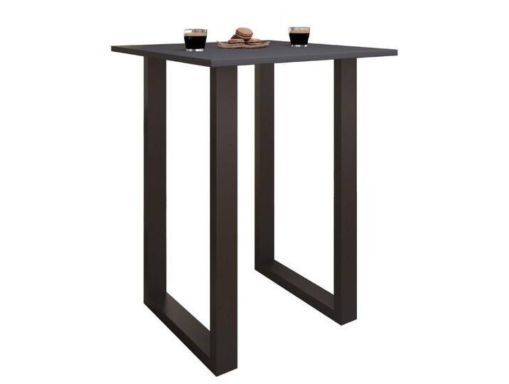VCM Bartisch Holz Bartisch Stehtisch Tisch Tresen Xona 80x50, schwarz, Schwarz / Anthrazit VCM Bartisch Holz Bartisch Stehtisch Tisch Tresen Xona 80x50, schwarz, Schwarz / Anthrazit von VCM