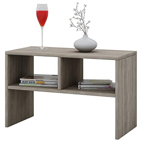 VCM Holz Beistelltisch Couchtisch Sofatisch Wohnzimmertisch Kaffeetisch Nachto S Sonoma-Eiche von VCM