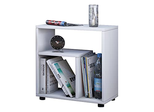 VCM Holz Beistelltisch | Couchtisch schlicht | Maße H. 55 x B. 50 x T. 30 cm | Nachttisch | Kaffeetisch - Zeito Weiß VCM Holz Beistelltisch | Couchtisch schlicht | Maße H. 55 x B. 50 x T. 30 cm | Nachttisch | Kaffeetisch - Zeito Weiß von VCM