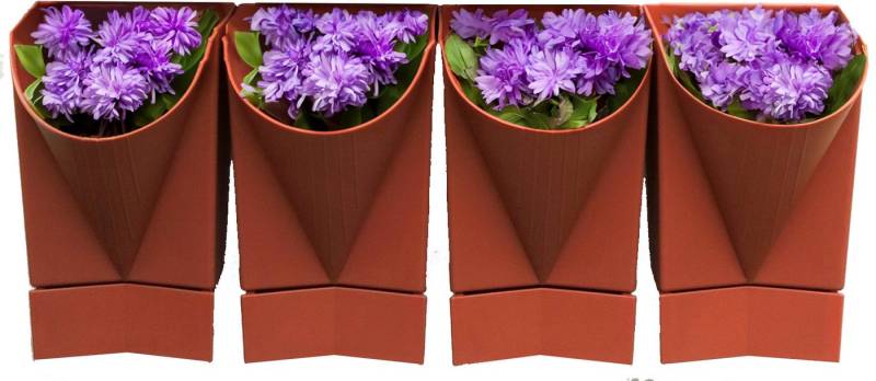 VCM Hochbeet 4x Wandgarten Hängegarten Blumentopf Blumenkasten (Produkt, Montagematerial, einfache Aufbauanleitung) von VCM