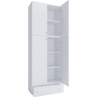 VCM Büroschrank Lona XXL Drehtüren, mit Schublade, weiß von VCM