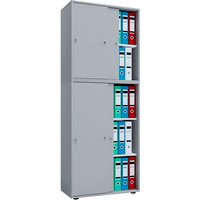 VCM Büroschrank »Lona XXL mit Schiebetüren«, BxHxL: 37 x 183 x 70 cm, Holzwerkstoff - grau VCM Büroschrank »Lona XXL mit Schiebetüren«, BxHxL: 37 x 183 x 70 cm, Holzwerkstoff - grau von VCM