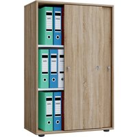 VCM Büroschrank Lona mit Schiebetüren, 3 Fächer, HxBxT 1.110 x 700 x 400 mm, Sonoma-Eiche VCM Büroschrank Lona mit Schiebetüren, 3 Fächer, HxBxT 1.110 x 700 x 400 mm, Sonoma-Eiche von VCM