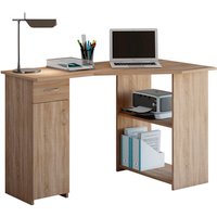 VCM Eck-Schreibtisch »Linzia«, BxHxL: 77 x 76 x 118 cm - braun von VCM