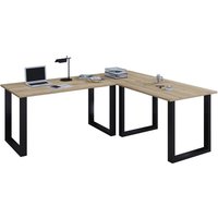 VCM Eck-Schreibtisch »Lona«, BxHxL: 80 x 76 x 220 cm - braun von VCM