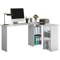 VCM Eck-Schreibtisch »Lusias«, BxHxL: 112 x 73 x 136 cm - weiss von VCM