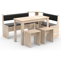 VCM Eckbank, BxHxT: 153 x 80 x 153 cm - beige von VCM