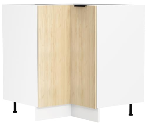 VCM Eckschrank | Maße ca. H. 82 x B. 76 x T. 76 cm | Küchenschrank | Küchenunterschrank | Unterschrank | Küchenmöbel - Fasola VCM Eckschrank | Maße ca. H. 82 x B. 76 x T. 76 cm | Küchenschrank | Küchenunterschrank | Unterschrank | Küchenmöbel - Fasola von VCM
