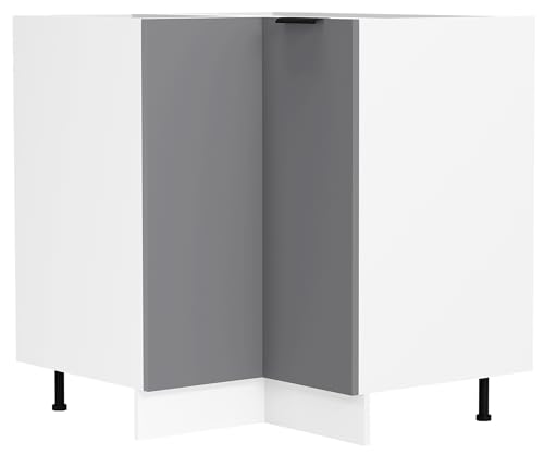 VCM Eckschrank | Maße ca. H. 82 x B. 76 x T. 76 cm | Küchenschrank | Küchenunterschrank | Unterschrank | Küchenmöbel - Fasola von VCM