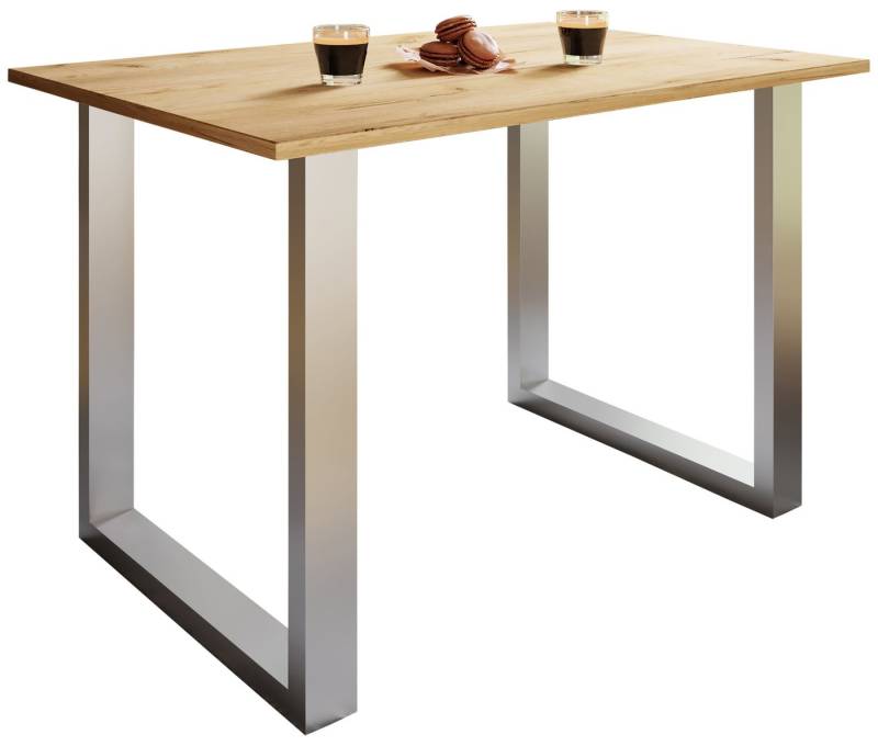 VCM Esstisch Premium Holz Esstisch Küchentisch Xona U 140x50 von VCM