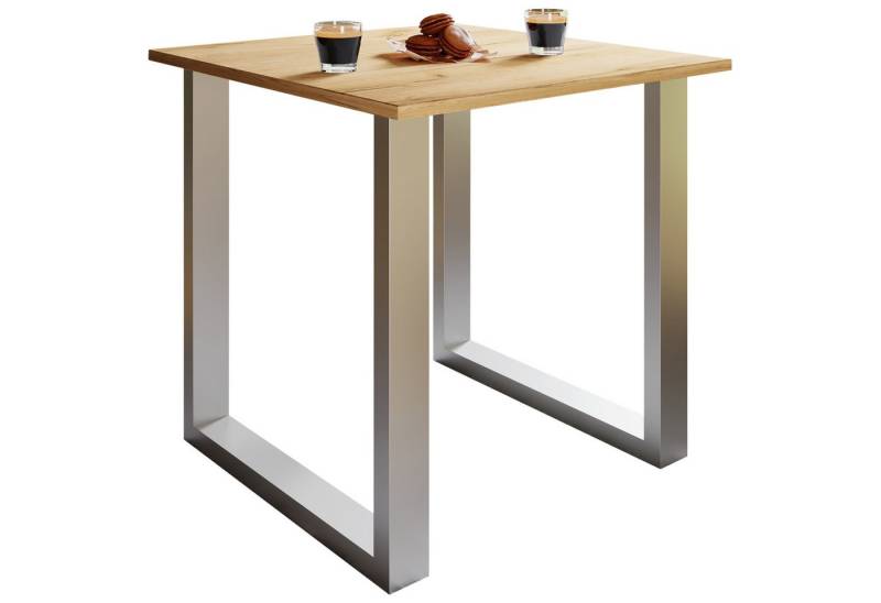 VCM Esstisch Premium Holz Esstisch Küchentisch Xona U 80x80 von VCM
