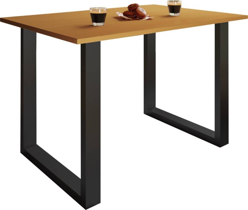 VCM Esstisch Premium Holz Esstisch Tisch Xona U Schwarz von VCM