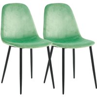 VCM Esszimmerstuhl "VCM 2er Set Esszimmerstühle  skandinavischer gepolsterter Küchenstuhl Stühle Esszimmer Esstischtisch Rückenlehne Fiolo", 2 St. von VCM