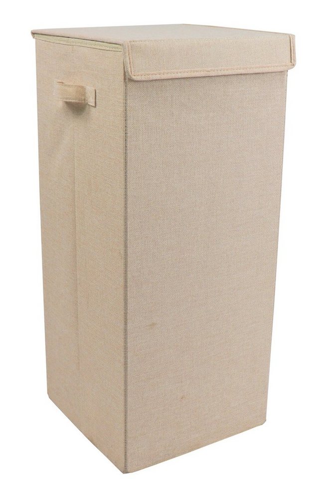 VCM Faltbox Wäschekorb Wäschebox Stoffbox mit Deckel Dreso L von VCM