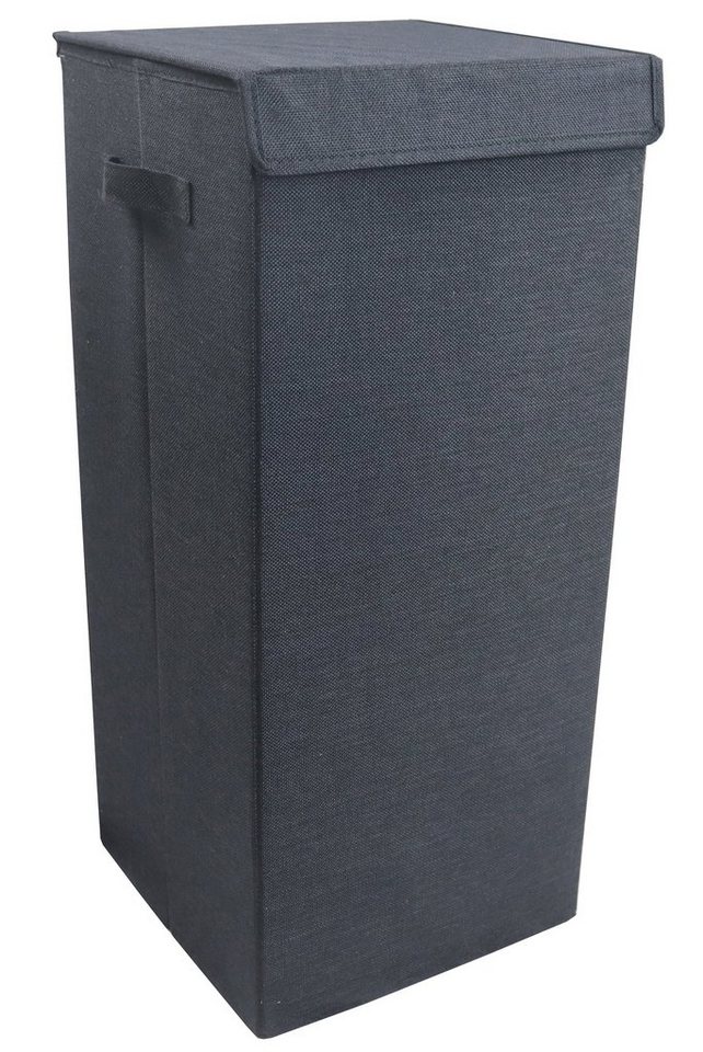 VCM Faltbox Wäschekorb Wäschebox Stoffbox mit Deckel Dreso L von VCM