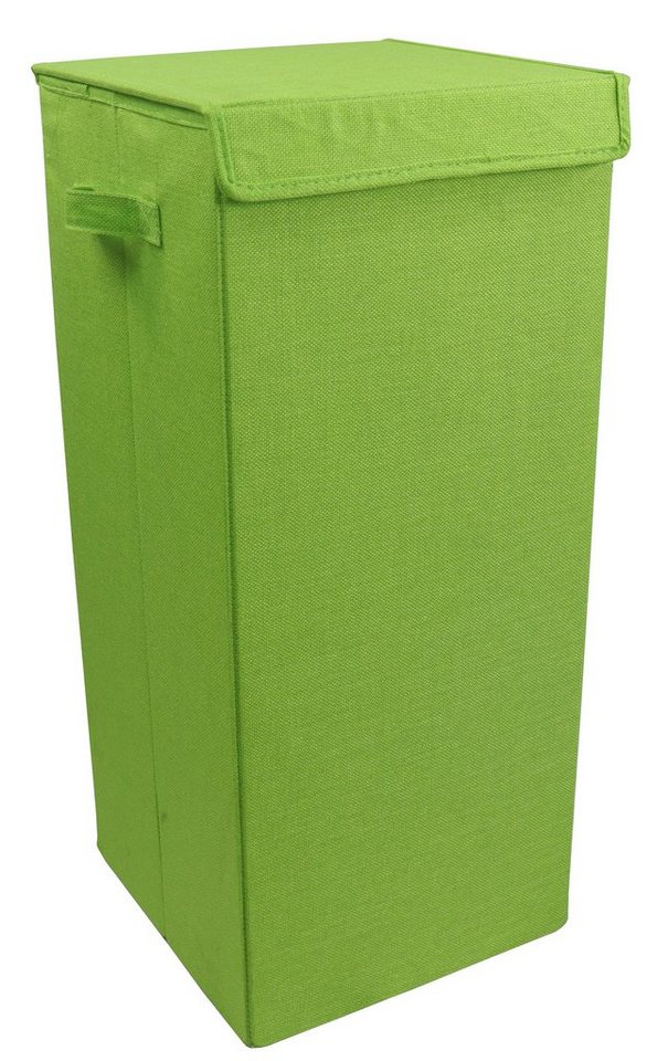 VCM Faltbox Wäschekorb Wäschebox Stoffbox mit Deckel Dreso L von VCM