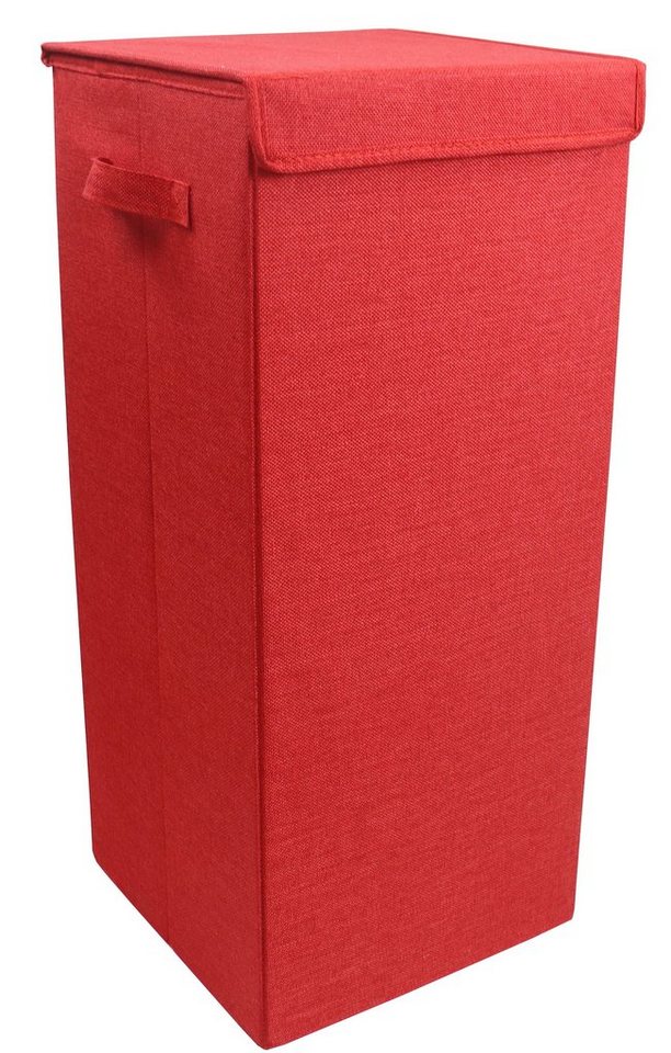 VCM Faltbox Wäschekorb Wäschebox Stoffbox mit Deckel Dreso L von VCM