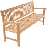 VCM Gartenbank braun Teakholz B/H/L: ca. 60x90x180 cm von VCM