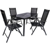 VCM Gartensitzgruppe Sonlas schwarz Glas von VCM