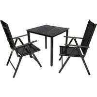 VCM Gartensitzgruppe anthrazit Aluminium von VCM