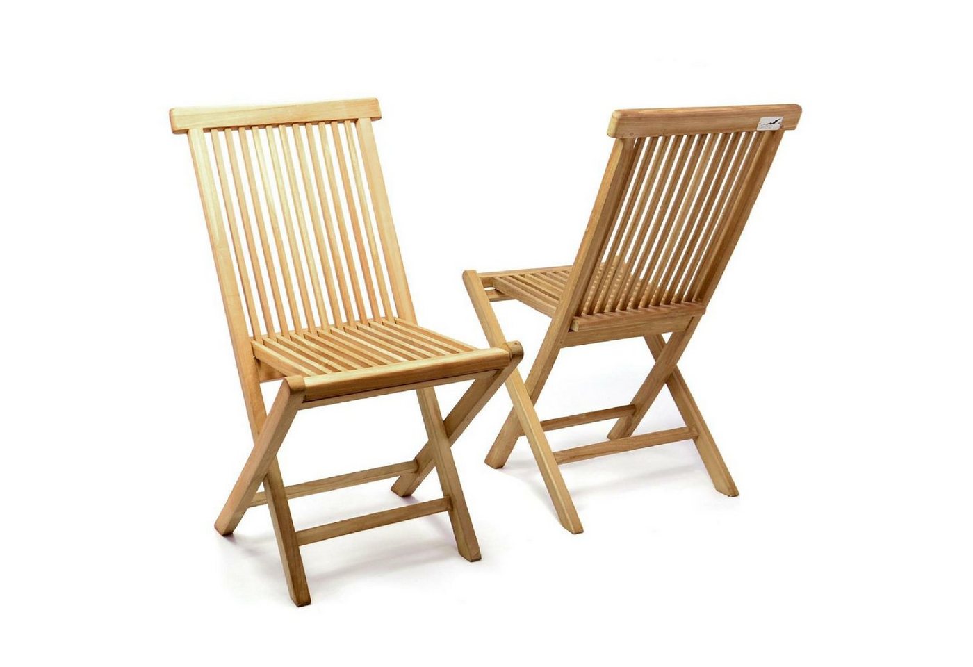 VCM Gartenstuhl 2er Gartenstuhl Hochlehner Klappstuhl Holz Teak VCM Gartenstuhl 2er Gartenstuhl Hochlehner Klappstuhl Holz Teak von VCM
