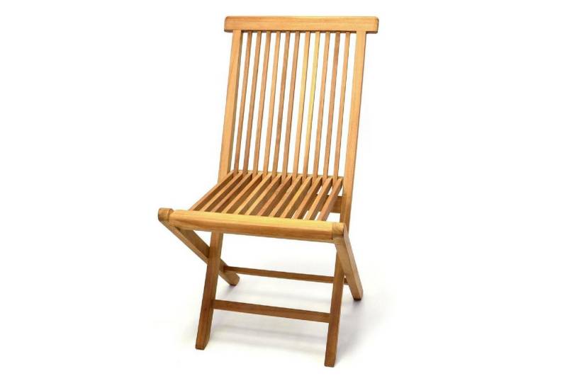 VCM Gartenstuhl Gartenstuhl Hochlehner Klappstuhl Holz Teak von VCM
