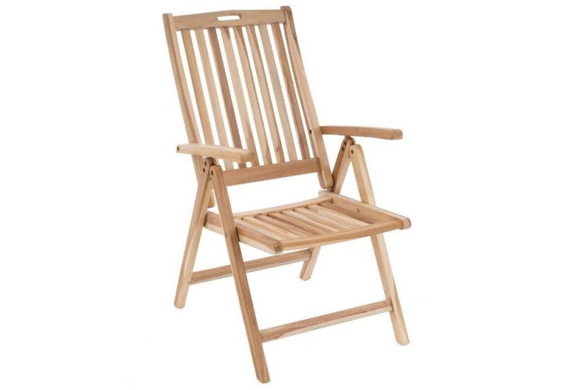 VCM Gartenstuhl Gartenstuhl Hochlehner Klappstuhl Holz Teak von VCM