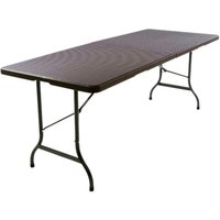 VCM Gartentisch braun Metall B/H/L: ca. 70x75x180 cm von VCM