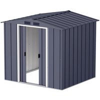 VCM Gerätehaus anthrazit Metall B/H/L: ca. 202x181x174 cm von VCM