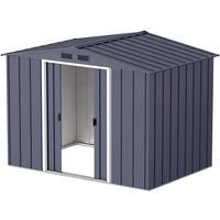 VCM Gerätehaus anthrazit Metall B/H/L: ca. 262x191x174 cm von VCM