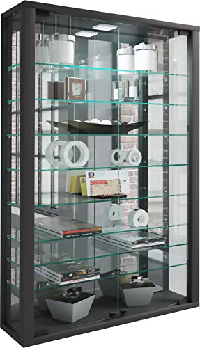VCM Glasvitrine hängend | Vitrine Glas mit ESG-Sicherheitsglas | Maße ca. H. 91 x B. 59 x T. 18 cm| Hängevitrine Glas | Modern und platzsparend | Vitrine Glas - Vitrosa Mini Spiegel VCM Glasvitrine hängend | Vitrine Glas mit ESG-Sicherheitsglas | Maße ca. H. 91 x B. 59 x T. 18 cm| Hängevitrine Glas | Modern und platzsparend | Vitrine Glas - Vitrosa Mini Spiegel von VCM
