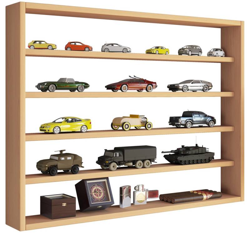 VCM Hängevitrine Holz Wandregal Wandvitrine Regal Deko Osado L von VCM